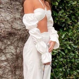 Beginnings Boutique Daphne Bra Top in White Cream y2k trendy pinterest